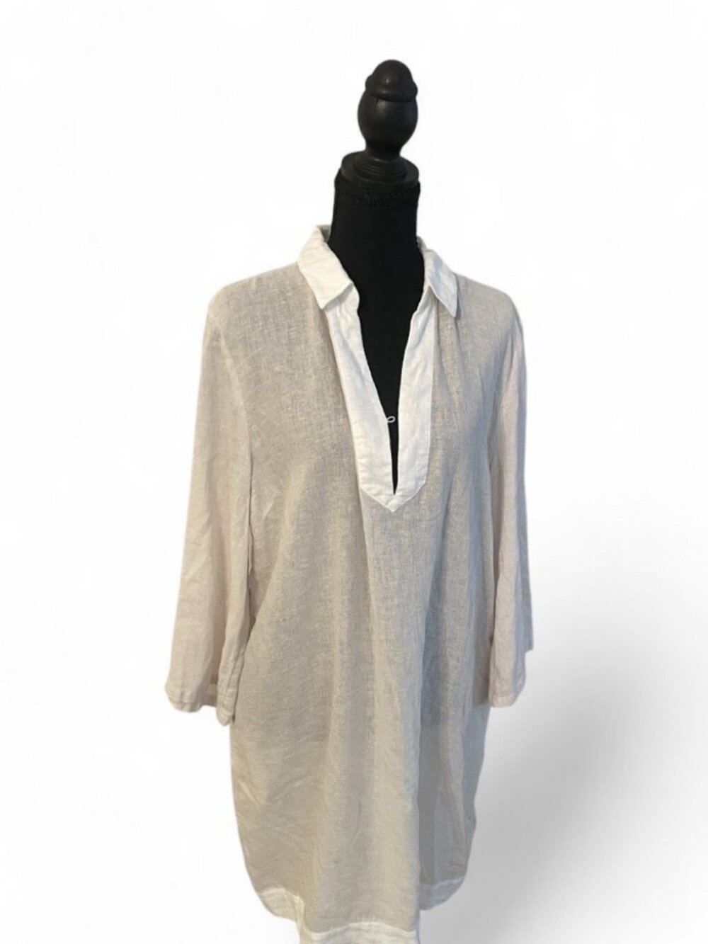 Rachel Zoe Cover Up Dress Linen Blend Resortwear Vacation Pool Lightweight, XL